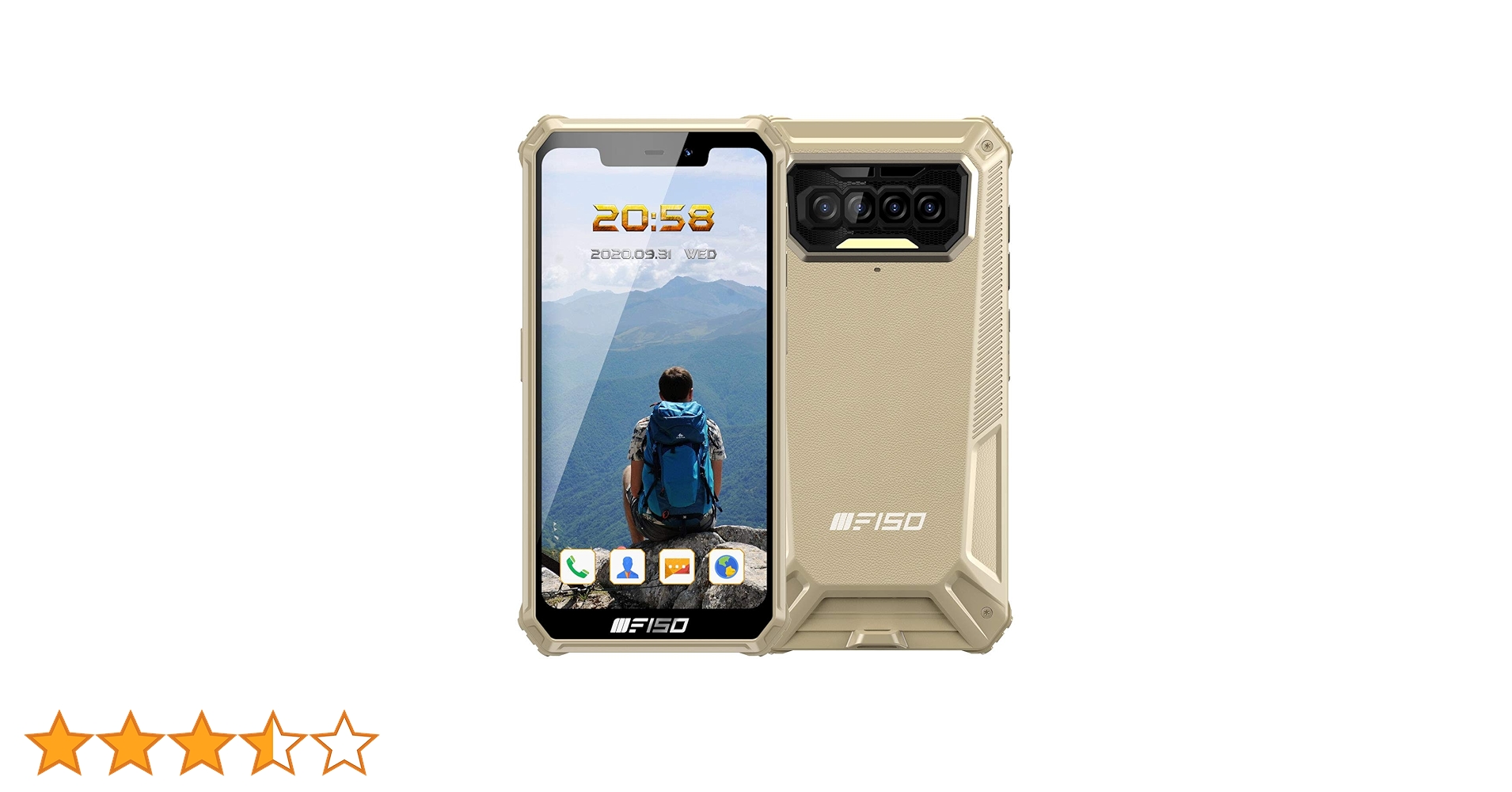 スマートフォン本体 OUKITEL FISO F150 F150 Outdoor Smartphone without Contract, 6GB+64GB, 256GB